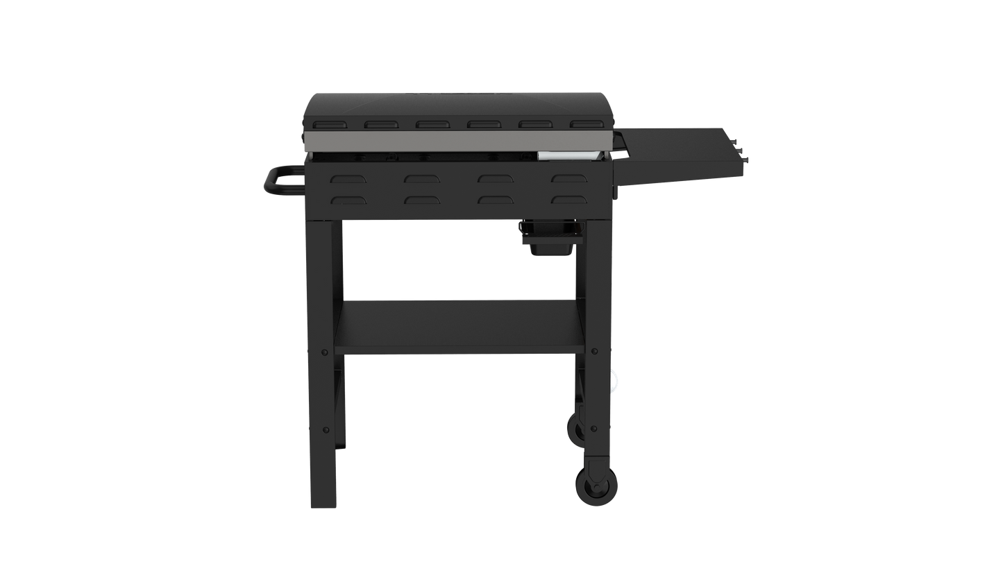 Nexgrill Daytona 2-Brenner Plancha Gasgrill – Kompakter Standgrill mit keramikbeschichteter Grillplatte – Ideal für Garten, Balkon & Outdoor BBQ, 10 kW