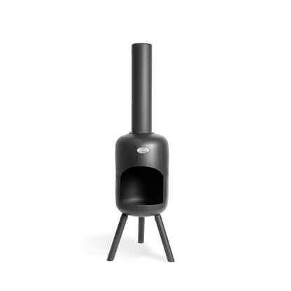 BonFeu BonBini / BonSelo Black Feuerstelle aus Cortenstahl – klassischer Gartenkamin & Outdoor Terrassenofen mit Grillfunktion für Garten und Terrasse