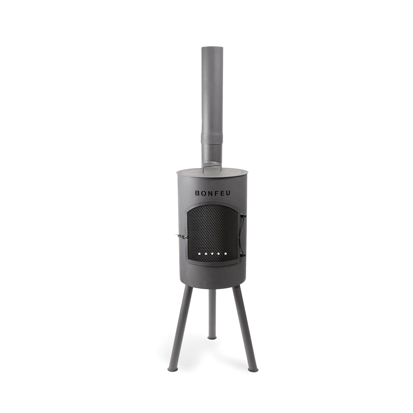 BonFeu BonGiano SP Black Gartenkamin aus Cortenstahl – elegante Feuerstelle & Outdoor Terrassenofen mit Grillfunktion für Garten und Terrasse  ⸻