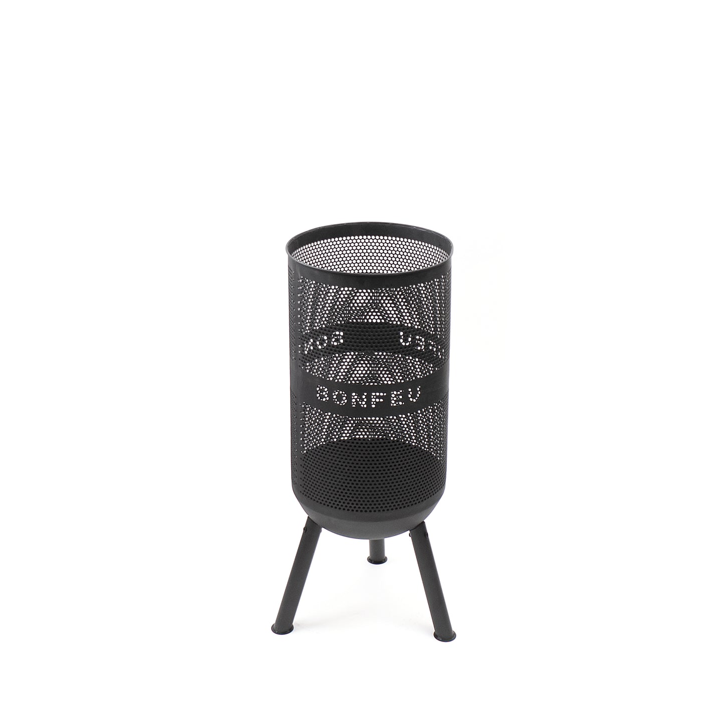 BonFeu BonVes Black Feuerstelle aus Cortenstahl – moderne Outdoor Feuerstelle & Terrassenofen mit Grillfunktion für Garten und Terrasse