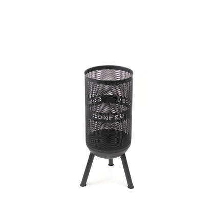 BonFeu BonVes Black Feuerstelle aus Cortenstahl – moderne Outdoor Feuerstelle & Terrassenofen mit Grillfunktion für Garten und Terrasse
