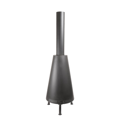 BonFeu BonPyra Black Feuerstelle aus Cortenstahl – stilvoller Gartenkamin & Outdoor Terrassenofen mit Grillfunktion für Garten und Terrasse