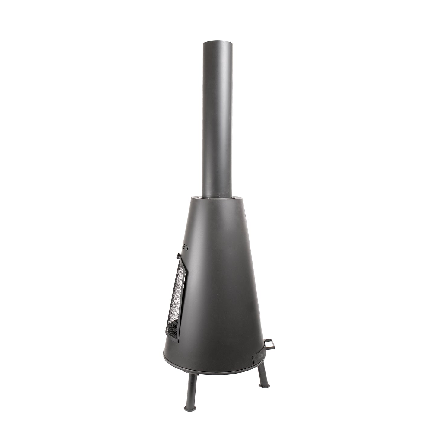 BonFeu BonPyra Black Feuerstelle aus Cortenstahl – stilvoller Gartenkamin & Outdoor Terrassenofen mit Grillfunktion für Garten und Terrasse