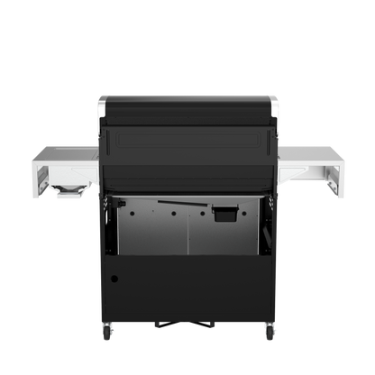 Nexgrill Gourmet Pro 6-Brenner Gasgrill mit Keramik-Seitenbrenner, Plancha Griddle-Max System, porzellanbeschichtetem Gusseisenrost & Edelstahlbrennern – Ideal für Garten, Balkon & BBQ-Events