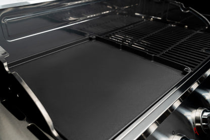 Nexgrill Gourmet Pro 6-Brenner Gasgrill mit Keramik-Seitenbrenner, Plancha Griddle-Max System, porzellanbeschichtetem Gusseisenrost & Edelstahlbrennern – Ideal für Garten, Balkon & BBQ-Events