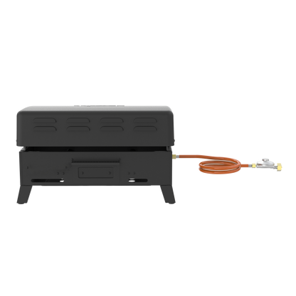 Nexgrill Daytona 2-Brenner Tabletop Plancha – Kompakter Tischgrill mit keramikbeschichteter Grillplatte – Gasgrill ideal für Camping, Garten & Outdoor BBQ, 5,86 kW