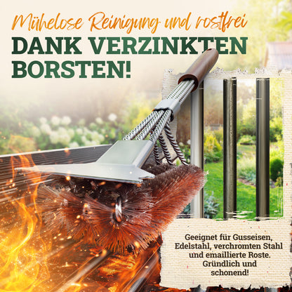 Premium Grillbesteck-Set aus Edelstahl mit Akazienholz-Griff