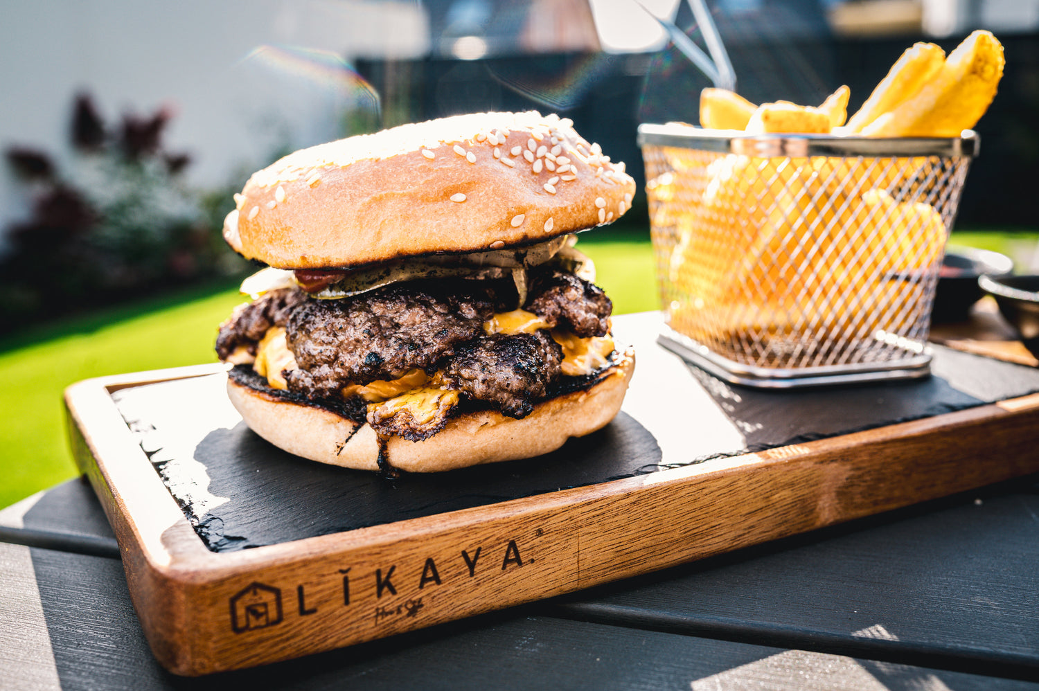 LIKAYA Burger Smasher Smash Burger Burger Glocke Burger-Se